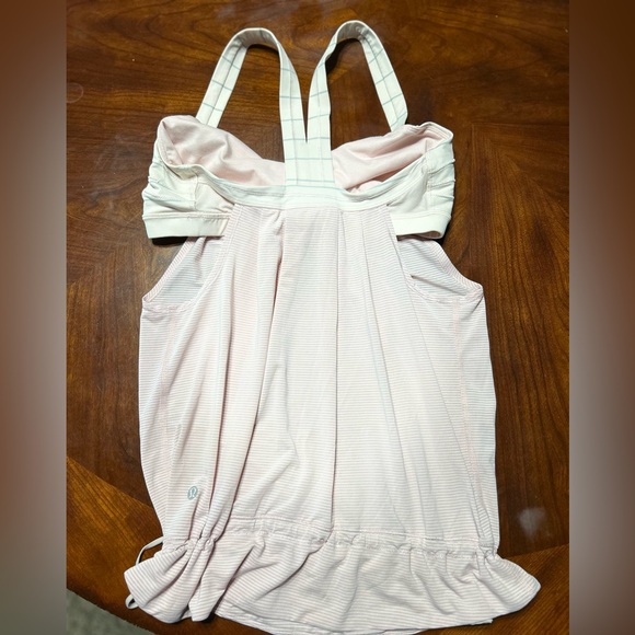 Lululemon Athletica Light Pink Striped Halter Top - Picture 4 of 5
